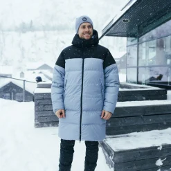 Fashion Bergans Oslo Urban Down Parka - Husky Blue / Black