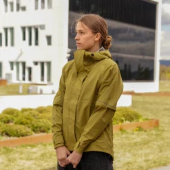 Sale Bergans Oslo Urban Rain Shell Jacket Women - Olive Green