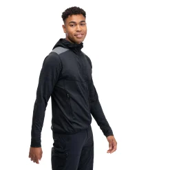 Store Bergans Rabot Active Mid Hood Jacket - Black