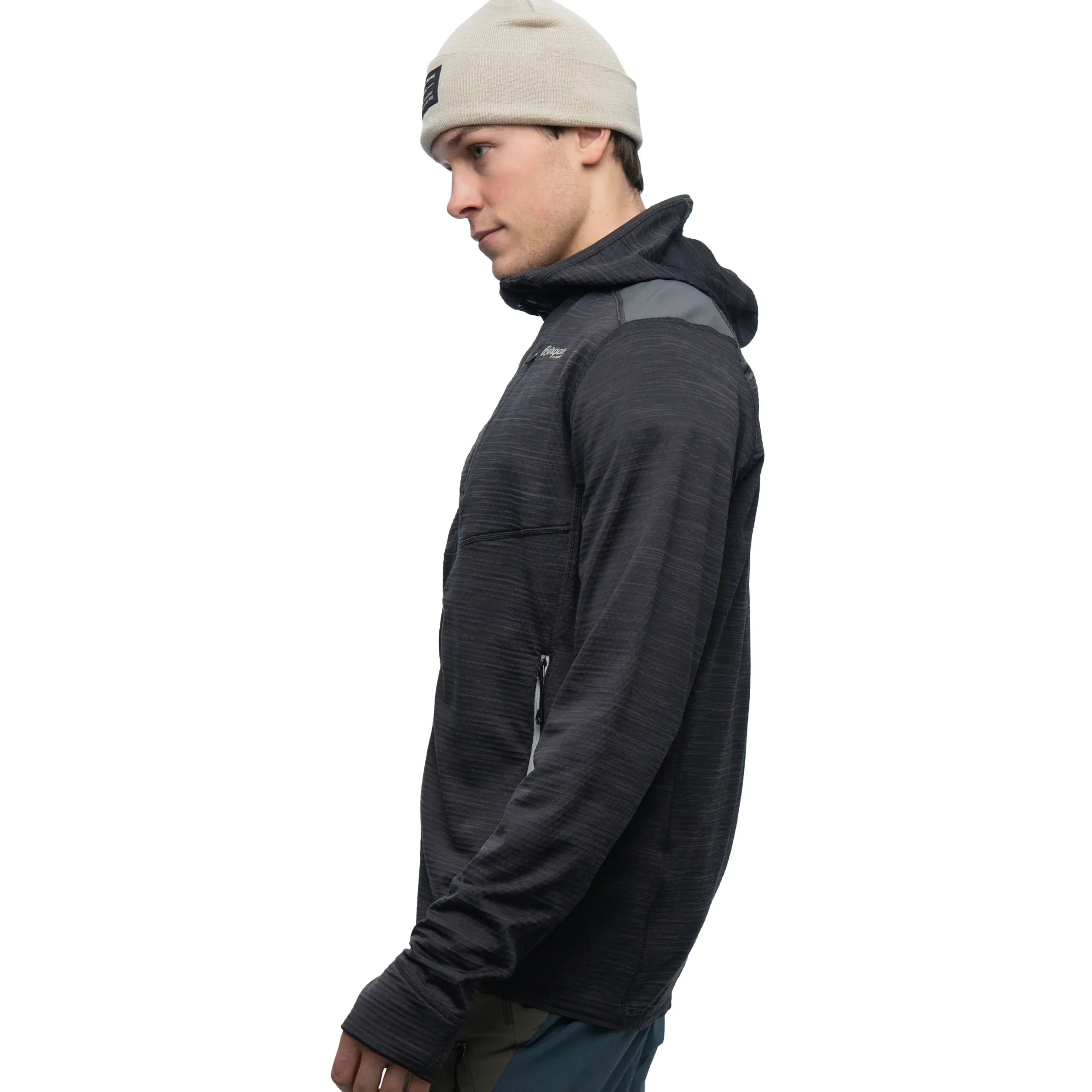 New Bergans Rabot Active Mid Hood Jacket - Solid Charcoal
