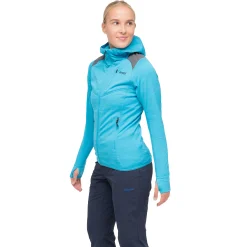 Best Sale Bergans Rabot Active Mid Hood W Jacket - Aqua Lagoon