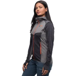 Fashion Bergans Rabot Active Mid Hood W Jacket - Solid Charcoal / Solid Grey