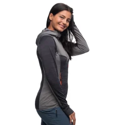 Fashion Bergans Rabot Active Mid Hood W Jacket - Solid Charcoal / Solid Grey