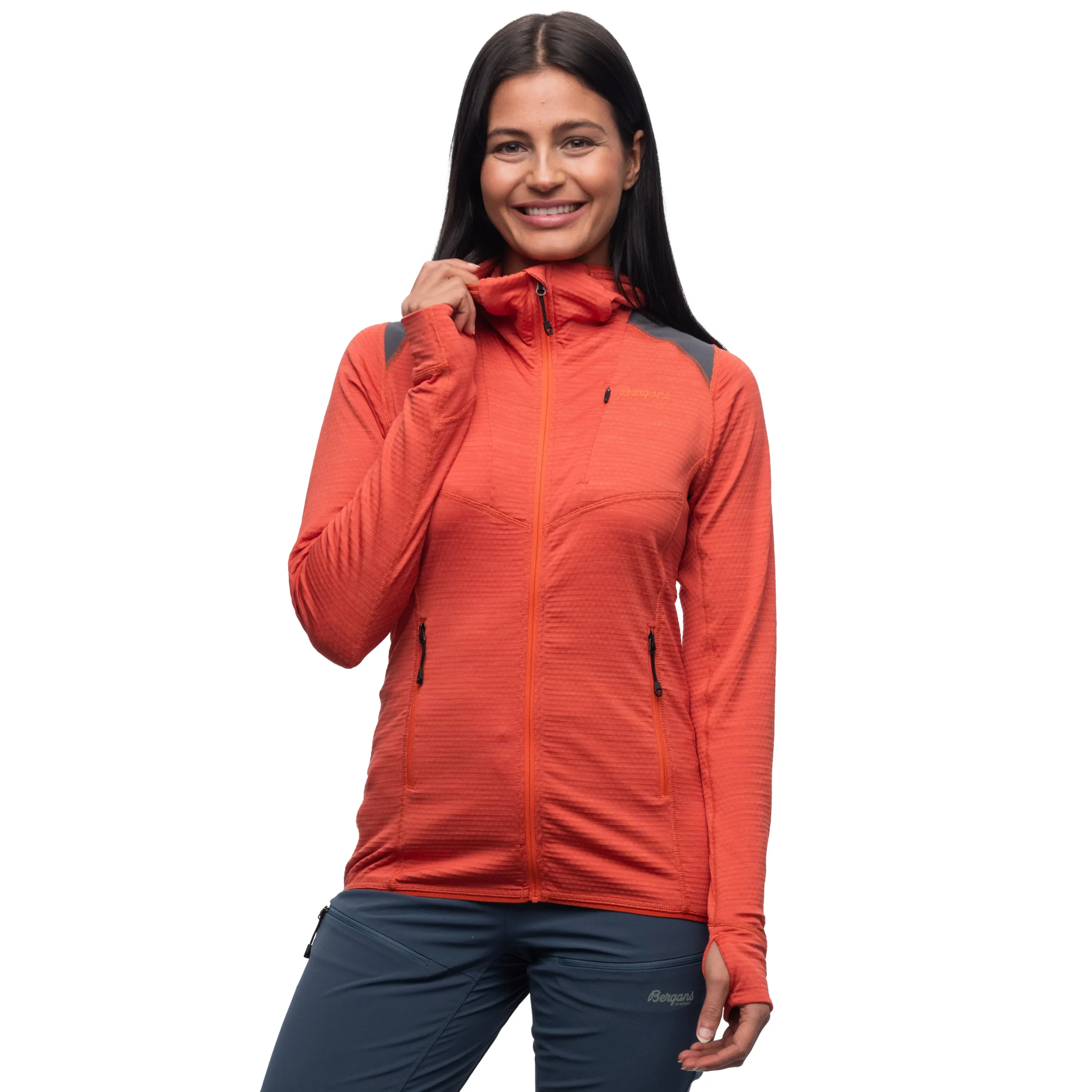 Hot Bergans Rabot Active Mid Hood W Jacket - Brick