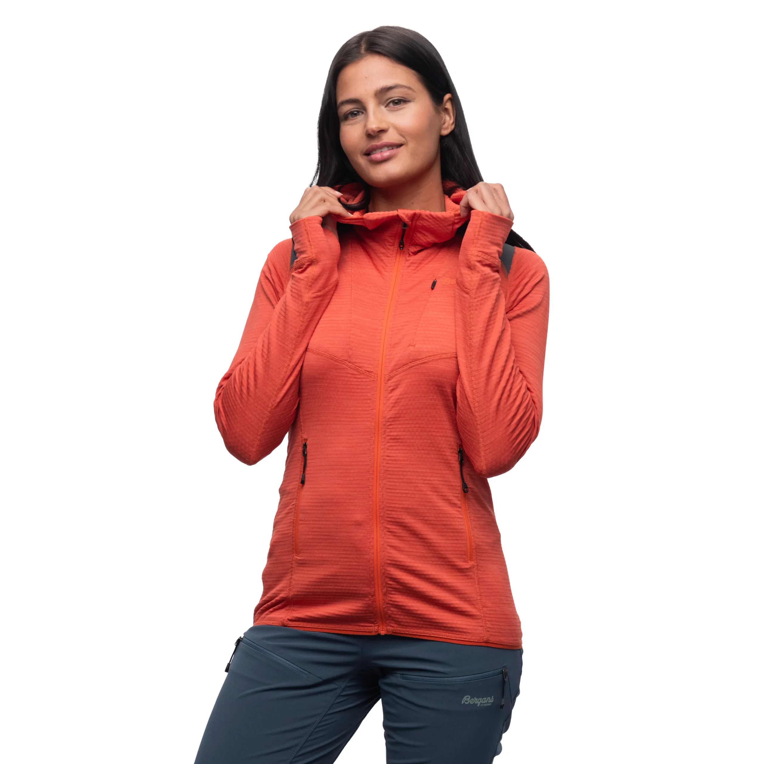 Hot Bergans Rabot Active Mid Hood W Jacket - Brick