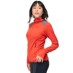 Best Sale Bergans Rabot Active Mid Hood W Jacket - Dark Brick