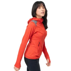 Best Sale Bergans Rabot Active Mid Hood W Jacket - Dark Brick