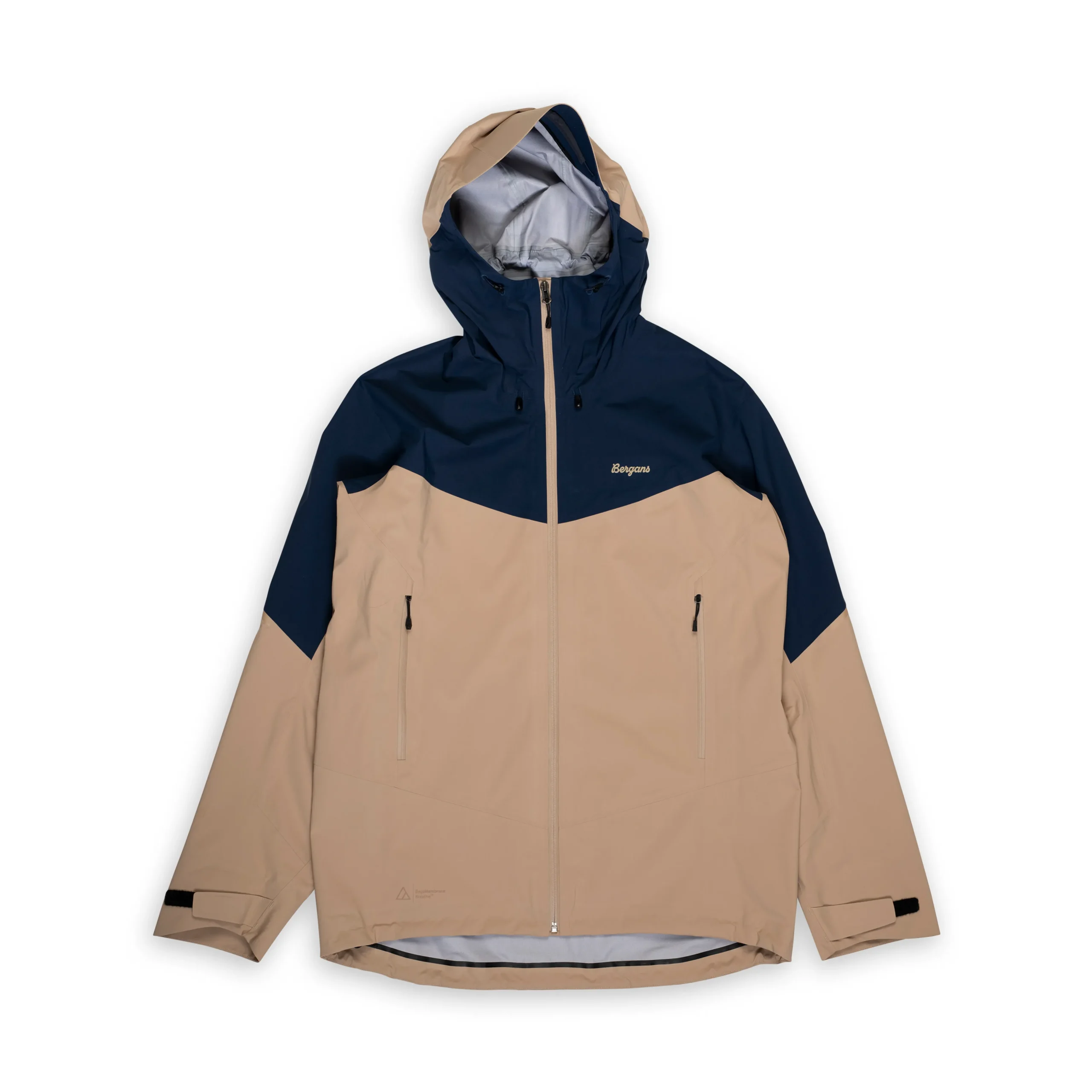 Store Bergans Rabot Allround 3L Shell Jacket Men - Warm Sand / Navy Blue