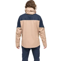 Store Bergans Rabot Allround 3L Shell Jacket Men - Warm Sand / Navy Blue