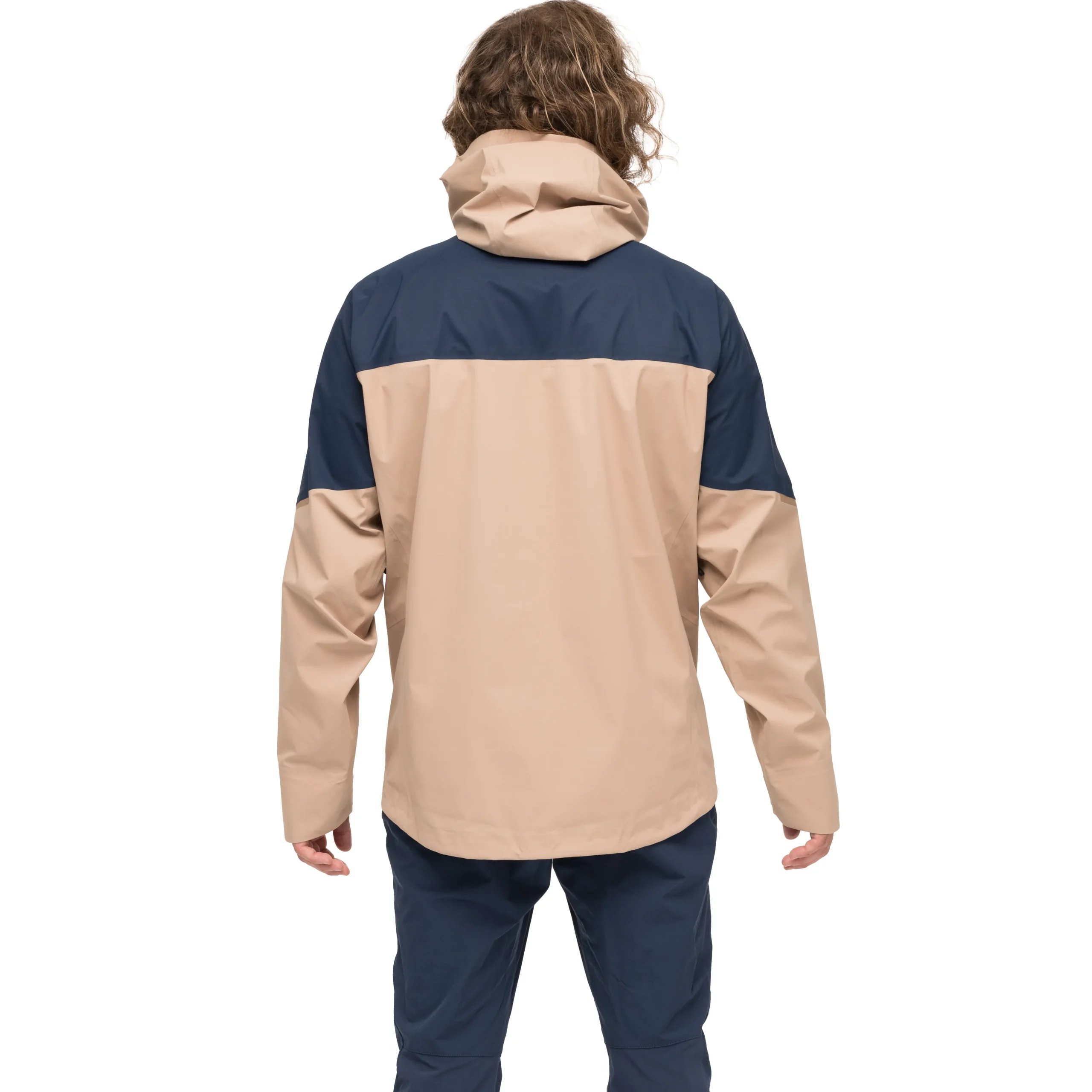 Store Bergans Rabot Allround 3L Shell Jacket Men - Warm Sand / Navy Blue