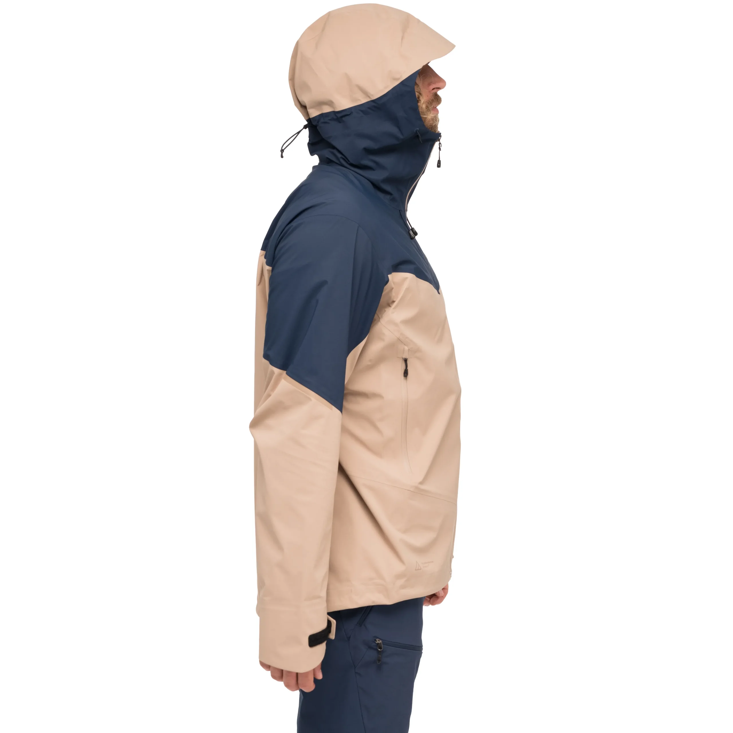 Store Bergans Rabot Allround 3L Shell Jacket Men - Warm Sand / Navy Blue