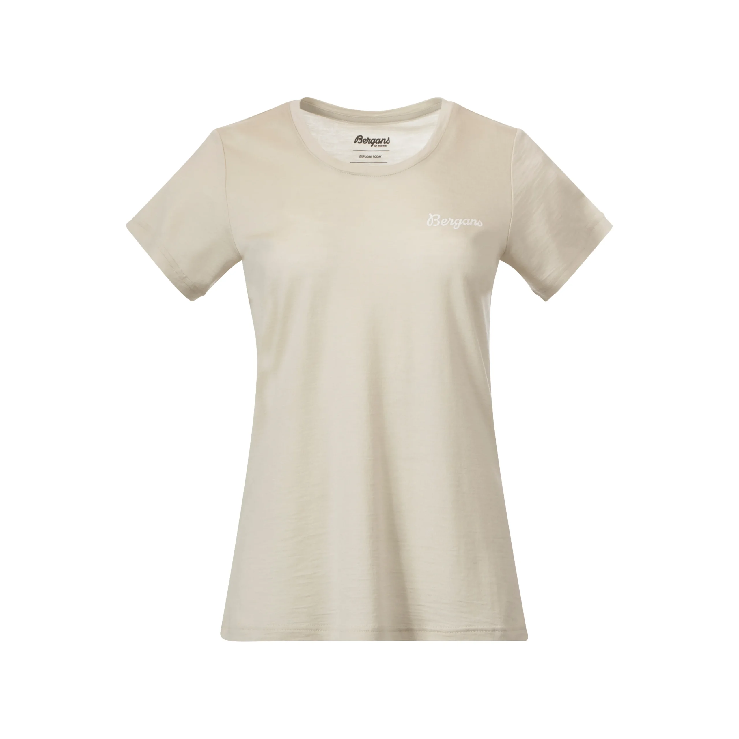 Flash Sale Bergans Rabot Emblem Wool Tee Women - Chalk Sand