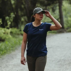 Flash Sale Bergans Rabot Emblem Wool Tee Women - Navy Blue
