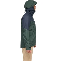 Store Bergans Rabot Light 3L Shell Jacket Men - Duke Green / Navy Blue