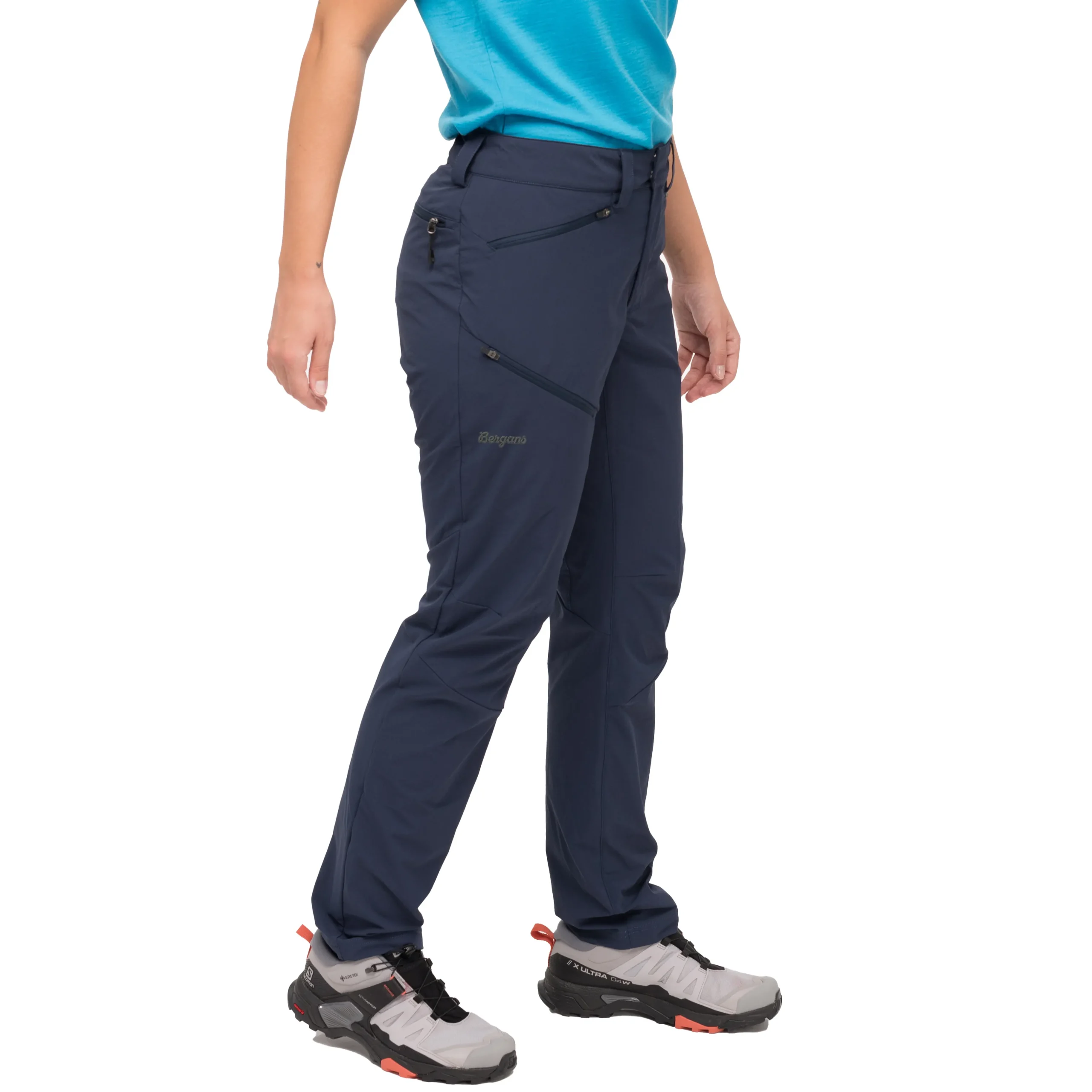 Clearance Bergans Rabot Light Softshell Pants Women - Navy Blue