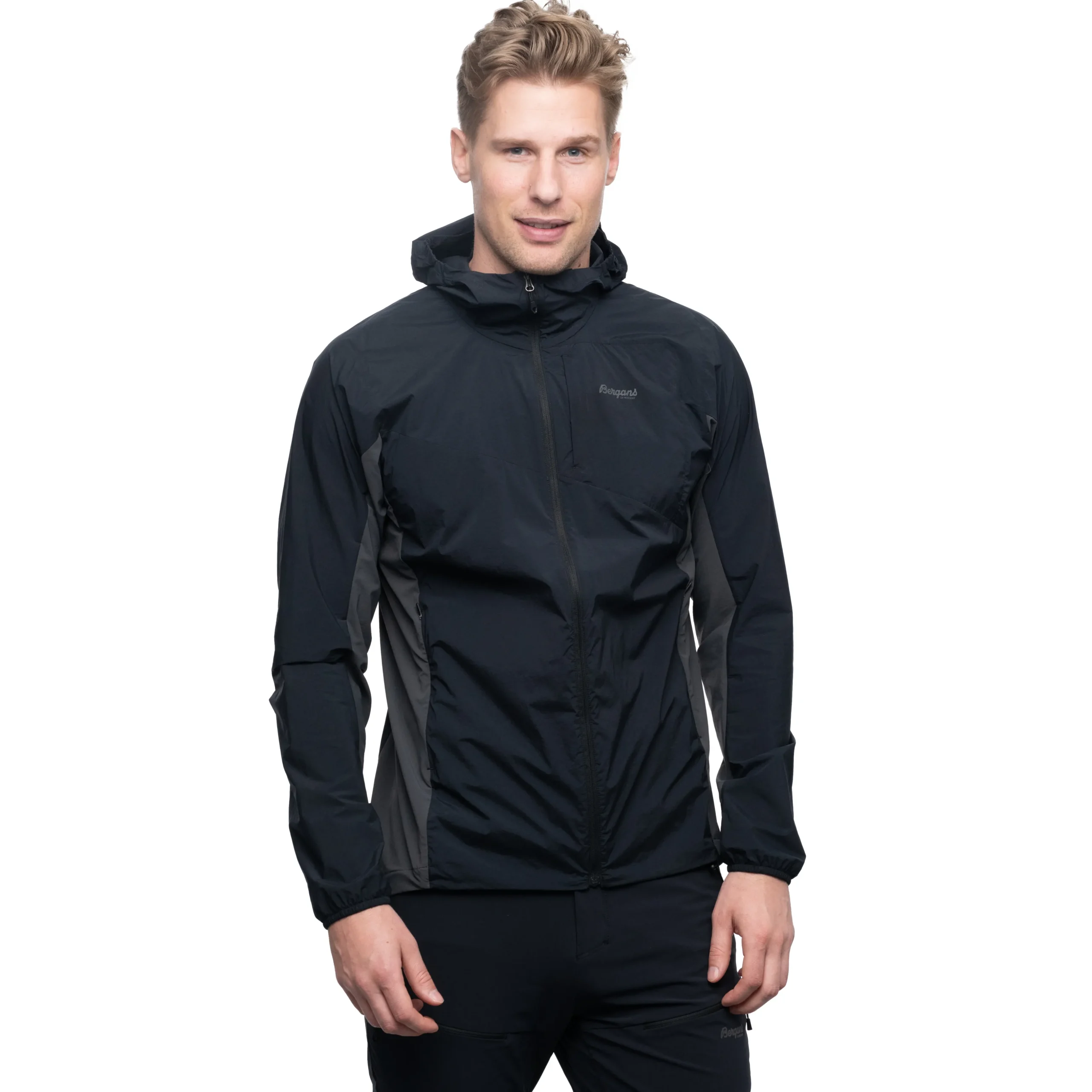 Sale Bergans Rabot Lt Windbreaker Jacket - Black