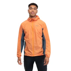 Clearance Bergans Rabot Lt Windbreaker Jacket - Cloudberry Yellow / Orion Blue