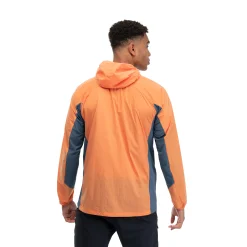 Clearance Bergans Rabot Lt Windbreaker Jacket - Cloudberry Yellow / Orion Blue
