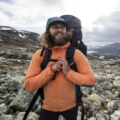 Clearance Bergans Rabot Lt Windbreaker Jacket - Cloudberry Yellow / Orion Blue