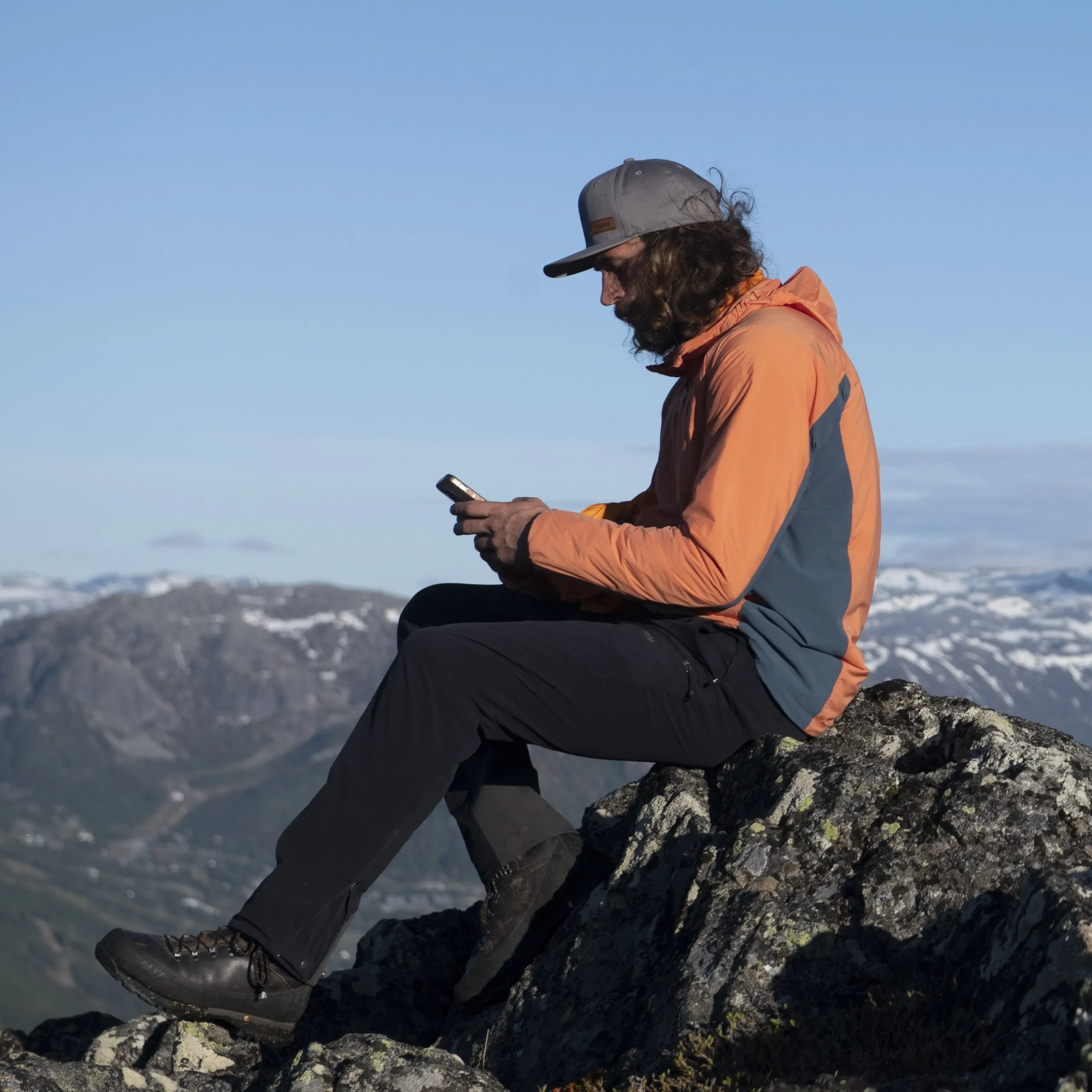 Clearance Bergans Rabot Lt Windbreaker Jacket - Cloudberry Yellow / Orion Blue