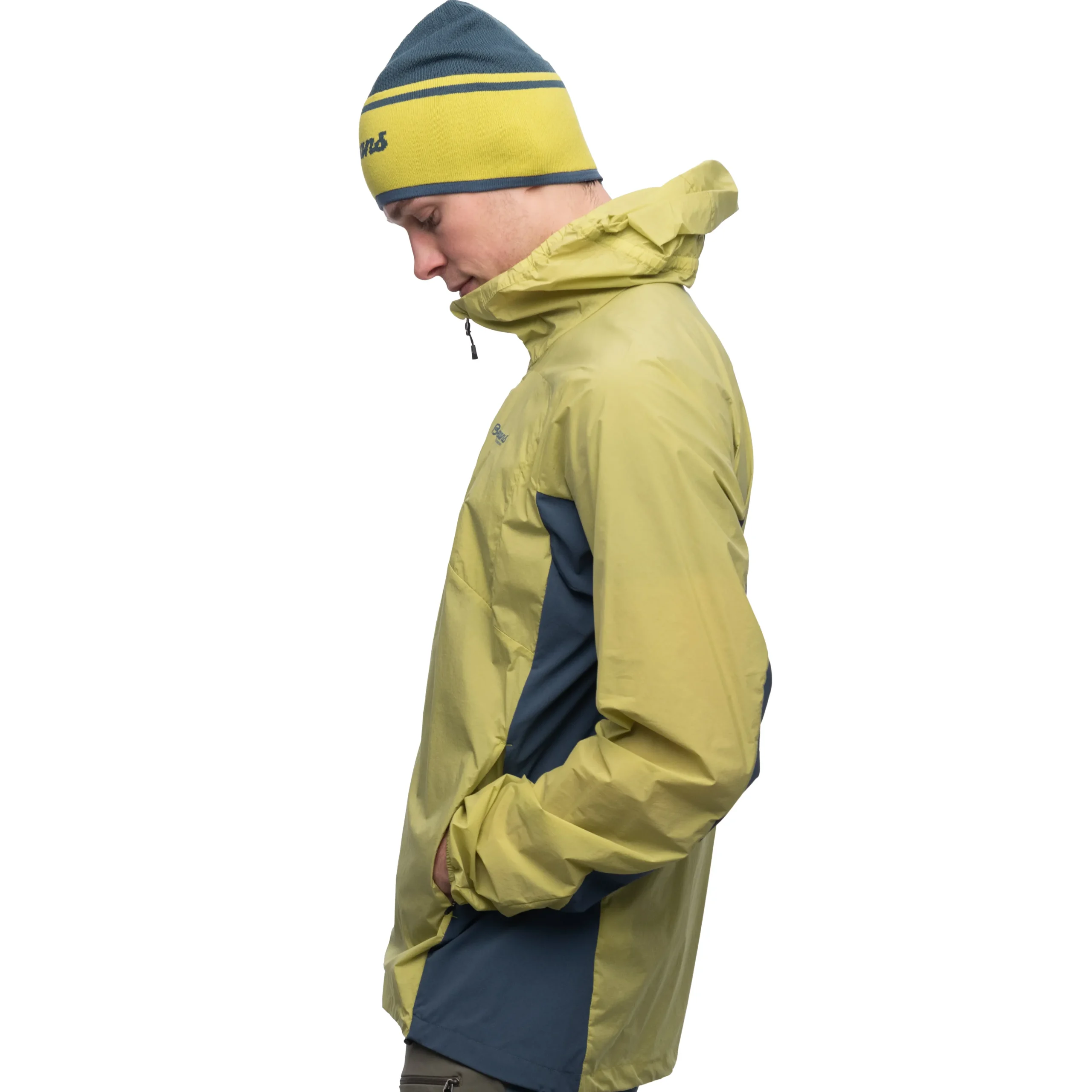 Best Sale Bergans Rabot Lt Windbreaker Jacket - Green Oasis / Orion Blue