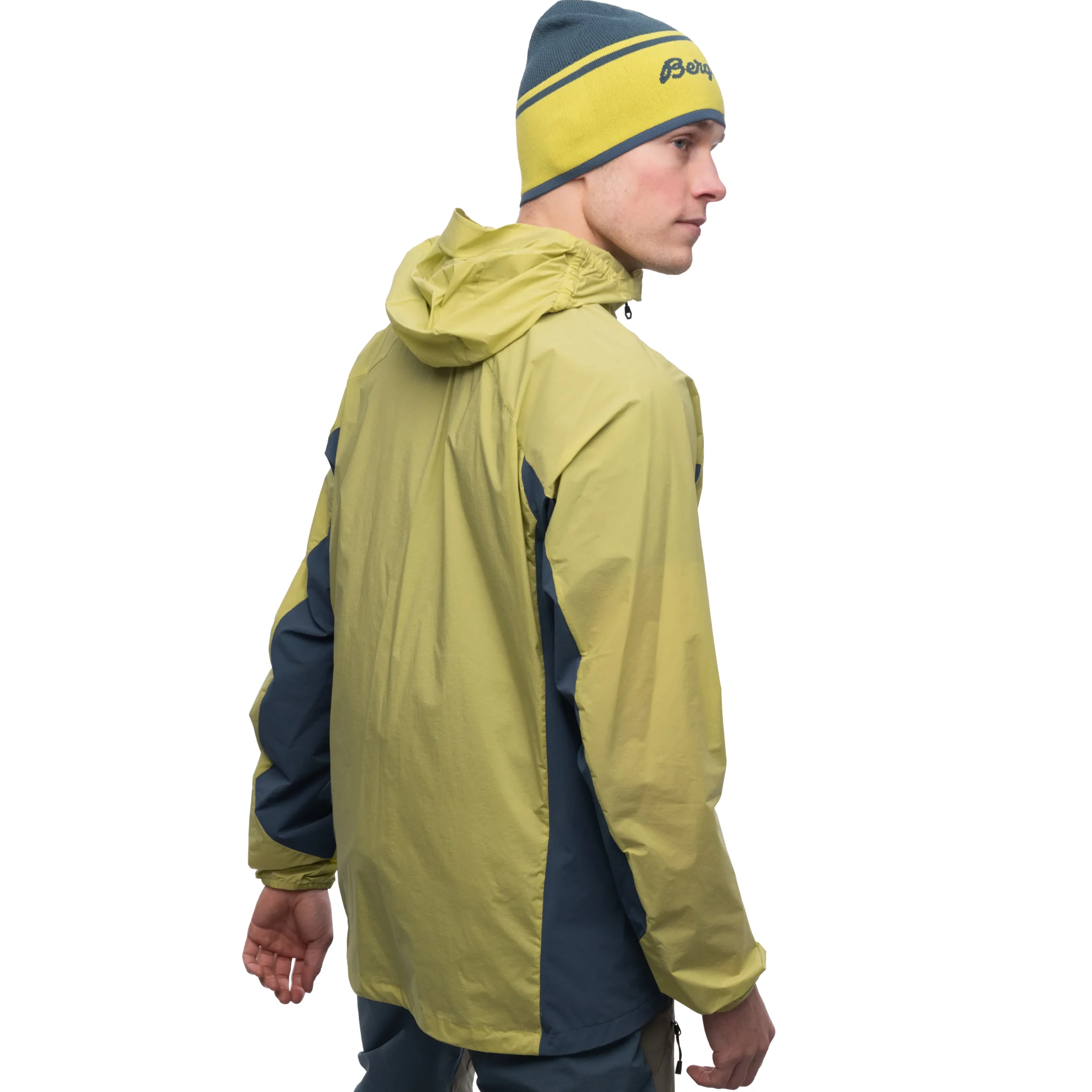 Best Sale Bergans Rabot Lt Windbreaker Jacket - Green Oasis / Orion Blue