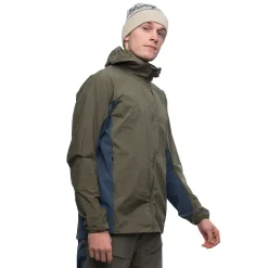 Clearance Bergans Rabot Lt Windbreaker Jacket - Green Mud