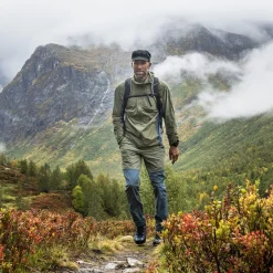 Clearance Bergans Rabot Lt Windbreaker Jacket - Green Mud