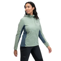 Best Sale Bergans Rabot Lt Windbreaker W Jacket - Jade Green / Orion Blue