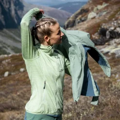 Best Sale Bergans Rabot Lt Windbreaker W Jacket - Jade Green / Orion Blue