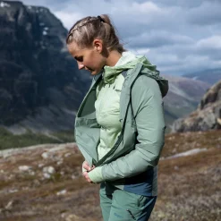 Best Sale Bergans Rabot Lt Windbreaker W Jacket - Jade Green / Orion Blue