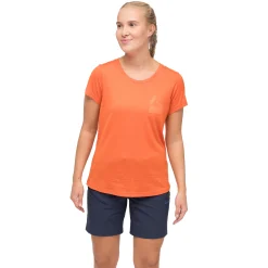 Cheap Bergans Rabot Mount Wool Tee Women - Alert Orange