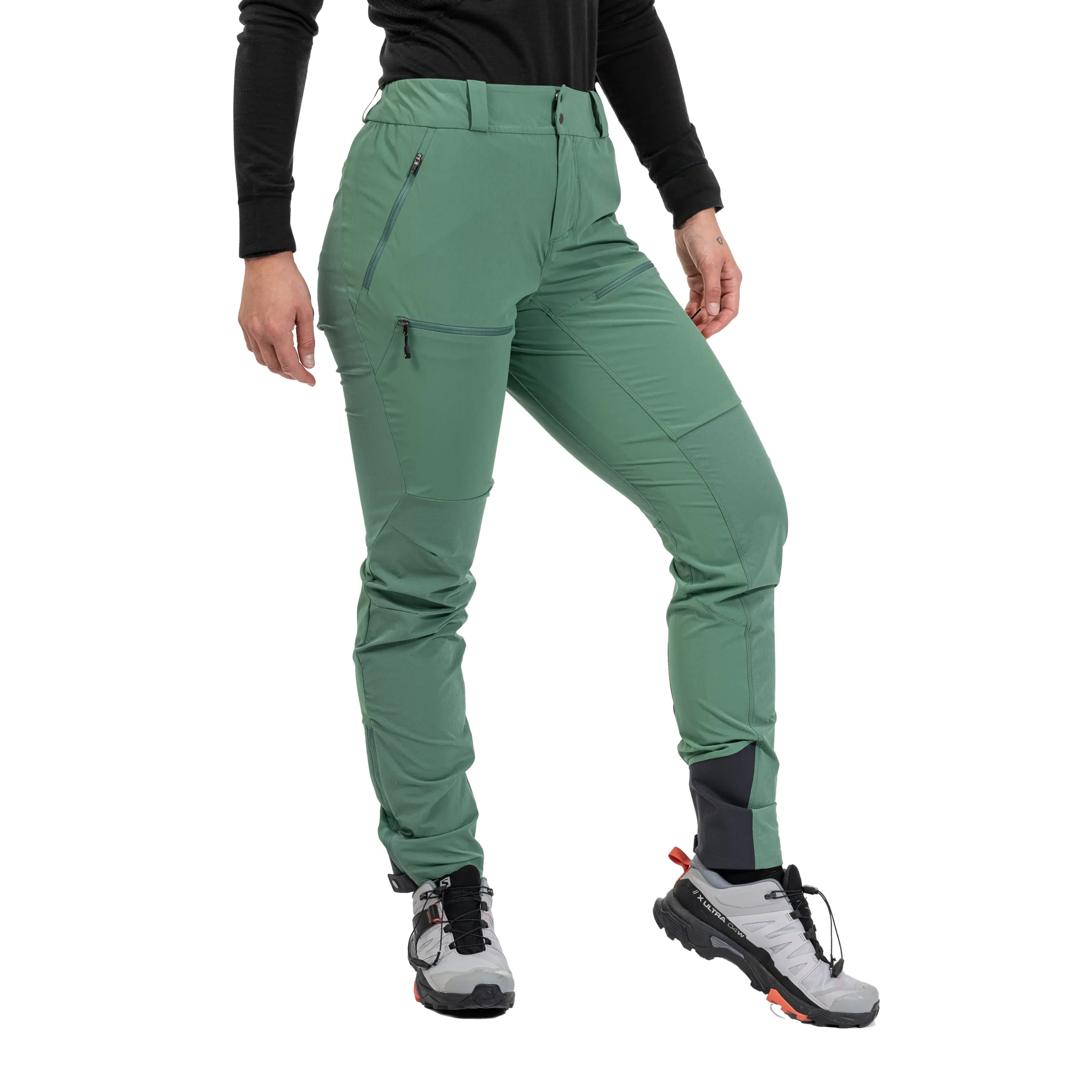 New Bergans Rabot Softshell Pants Women - Dark Jade Green