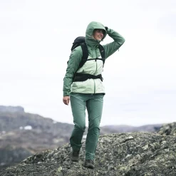New Bergans Rabot Softshell Pants Women - Dark Jade Green