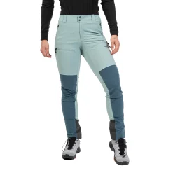 Cheap Bergans Rabot Softshell Pants Women - Misty Forest / Orion Blue