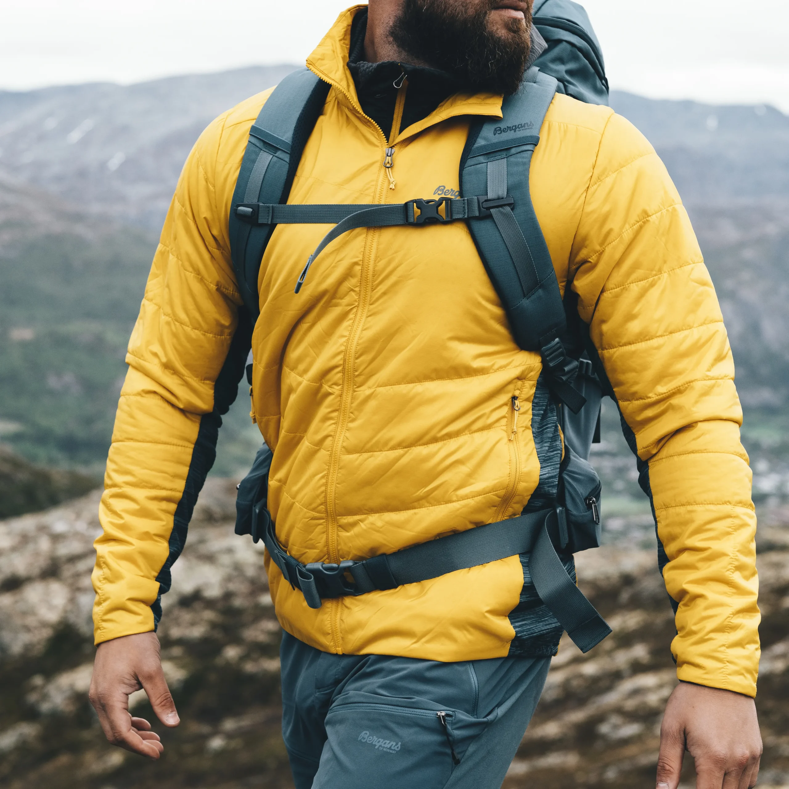 Best Bergans Rabot V2 Insulated Hybrid Jacket - Light Golden Yellow