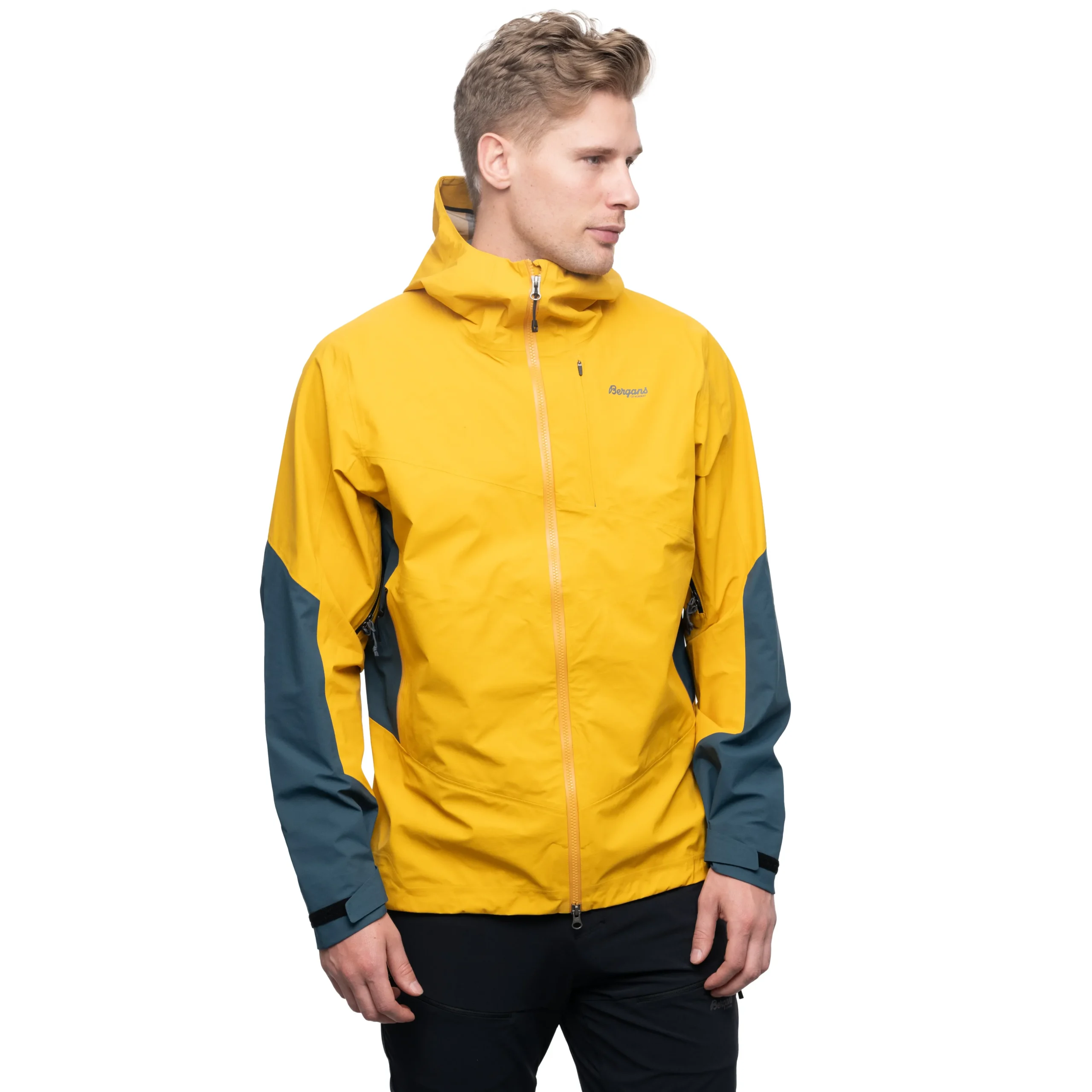 Best Sale Bergans Rabot V2 3L Jacket - Light Golden Yellow / Orion Blue