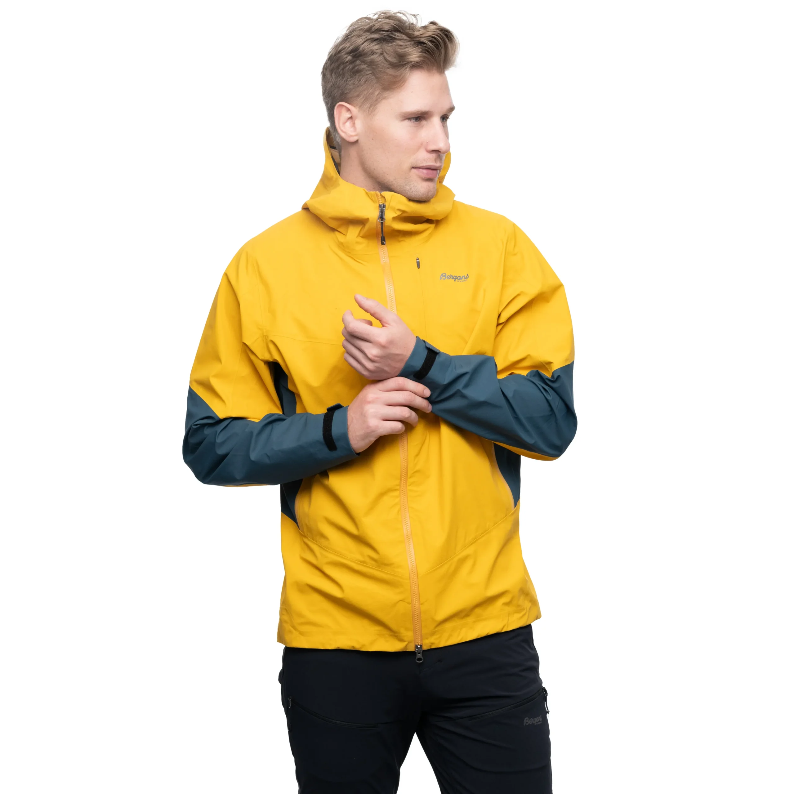 Best Sale Bergans Rabot V2 3L Jacket - Light Golden Yellow / Orion Blue