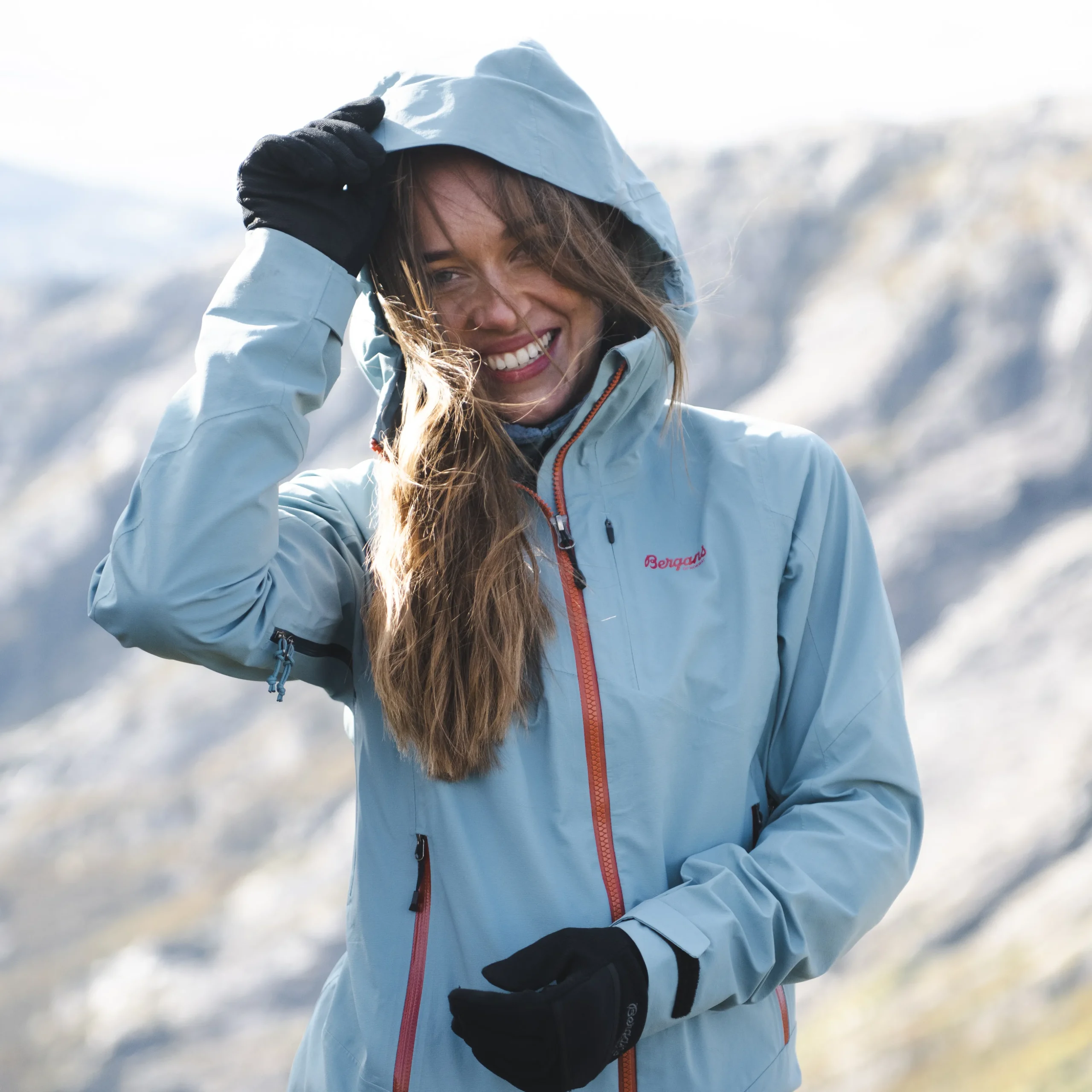Clearance Bergans Rabot V2 3L W Jacket - Smoke Blue