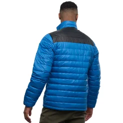 Outlet Bergans Røros Box Down Light Jacket - Strong Blue / Solid Charcoal