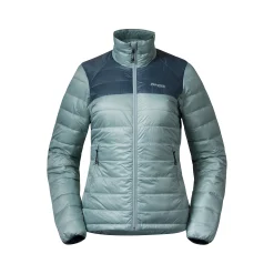 Hot Bergans Røros Box Down Light W Jacket - Misty Forest / Orion Blue