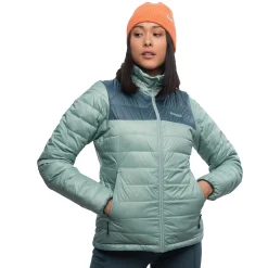 Hot Bergans Røros Box Down Light W Jacket - Misty Forest / Orion Blue