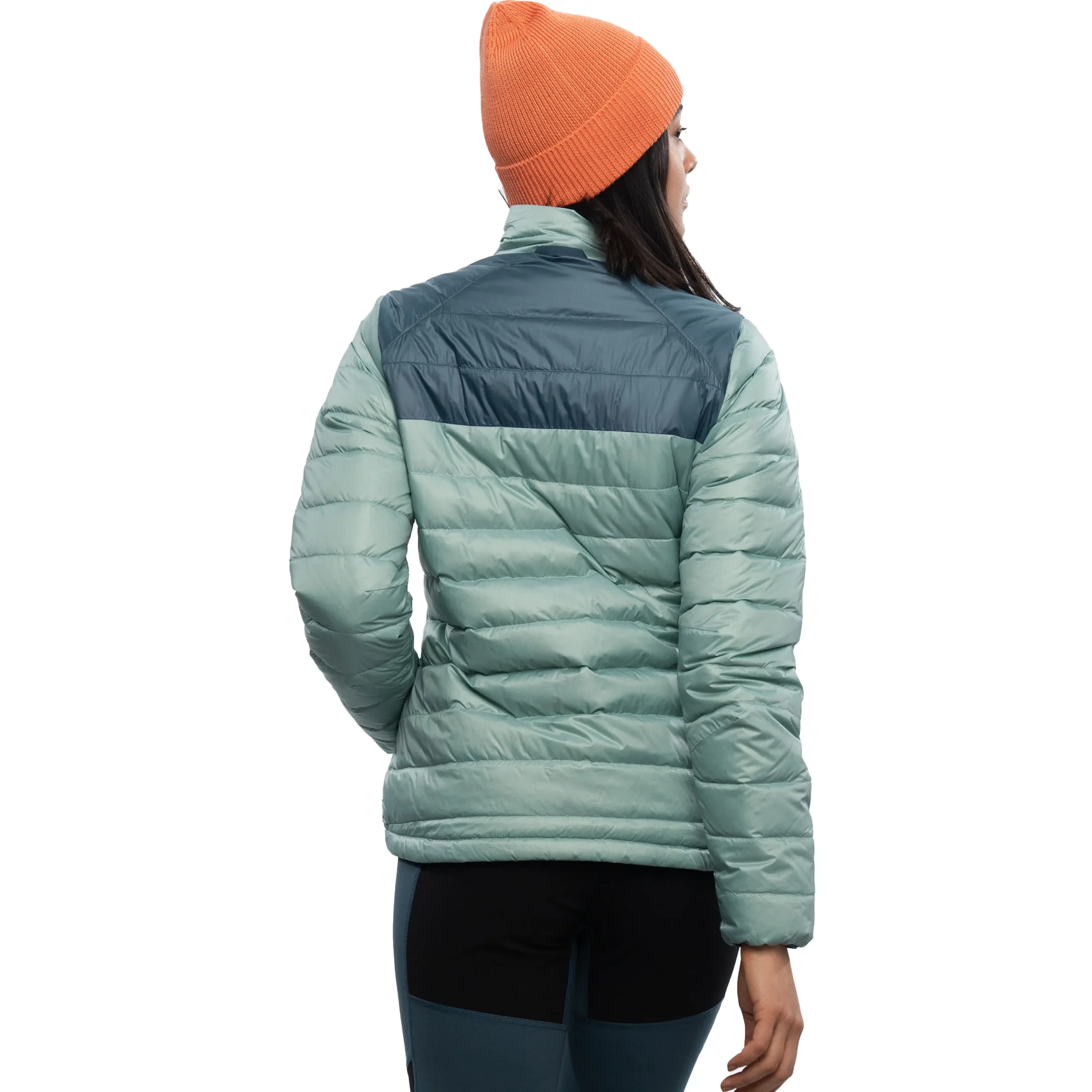 Hot Bergans Røros Box Down Light W Jacket - Misty Forest / Orion Blue