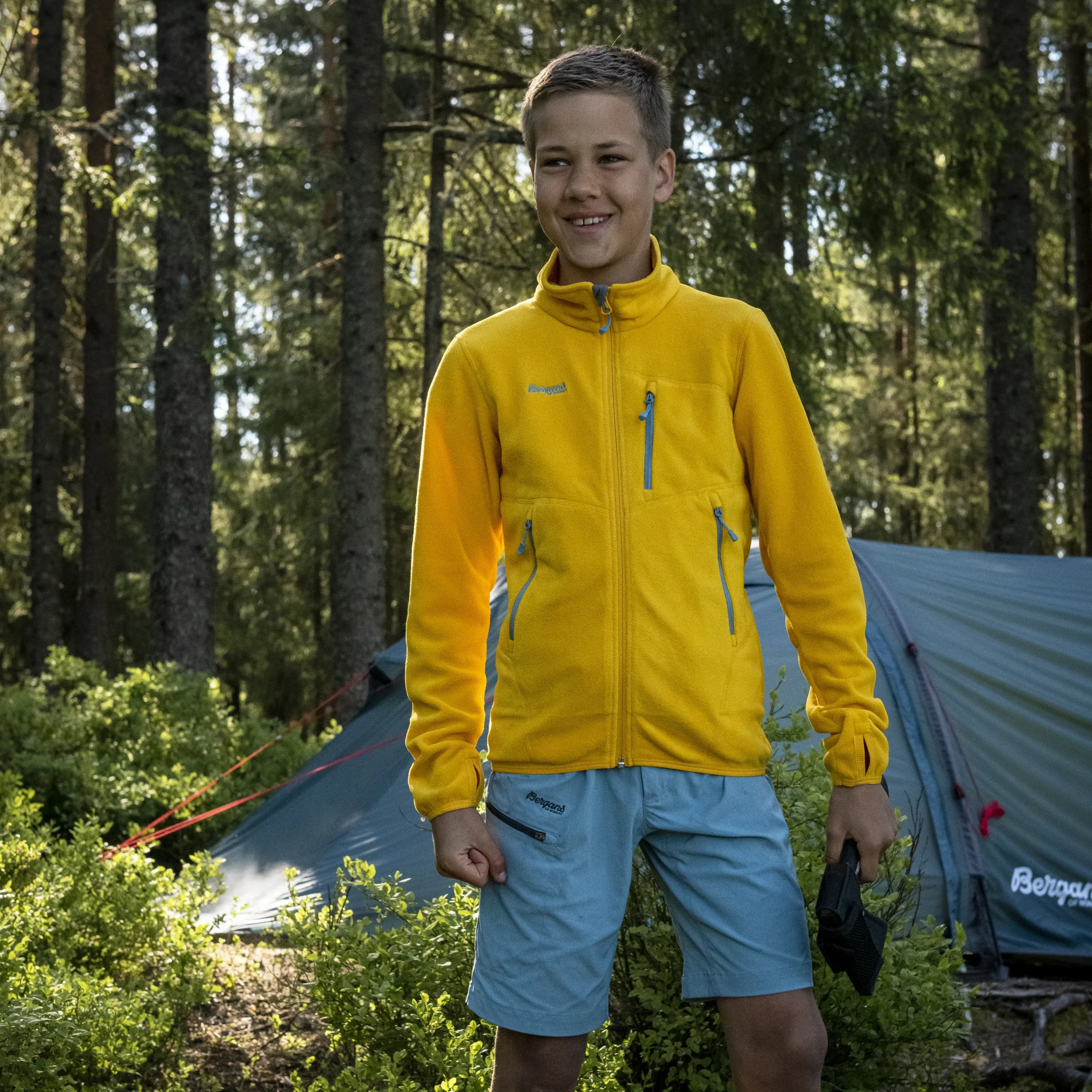 New Bergans Runde Youth Jacket - Light Golden Yellow