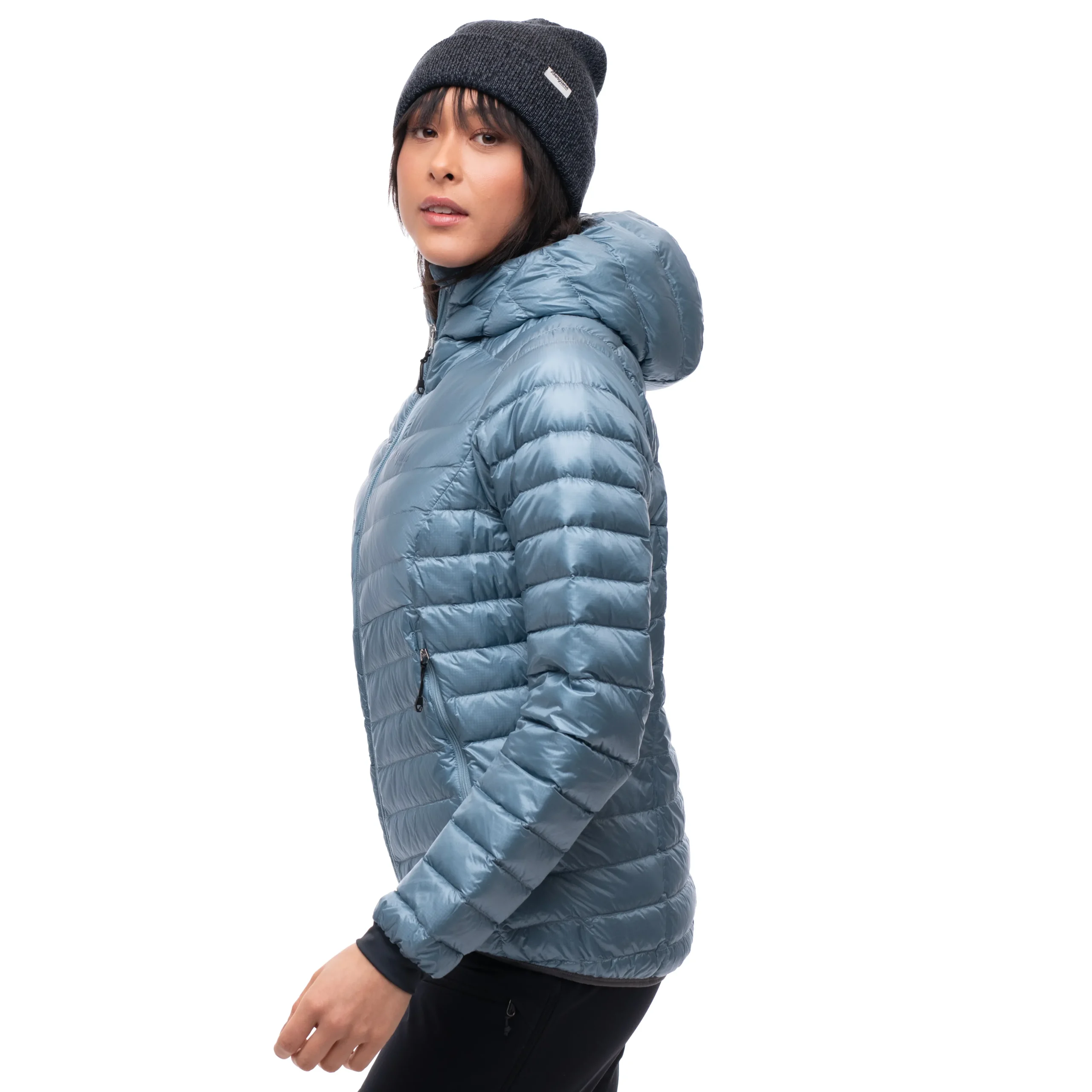 Cheap Bergans Senja Down Light W Jacket W/Hood - Smoke Blue