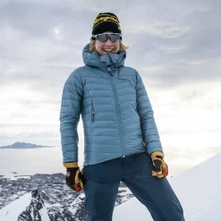 Cheap Bergans Senja Down Light W Jacket W/Hood - Smoke Blue