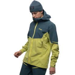 Cheap Bergans Senja Hybrid Softshell Jacket - Green Oasis / Orion Blue