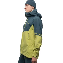 Cheap Bergans Senja Hybrid Softshell Jacket - Green Oasis / Orion Blue
