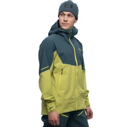 Cheap Bergans Senja Hybrid Softshell Jacket - Green Oasis / Orion Blue