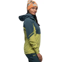 Fashion Bergans Senja Hybrid Softshell W Jacket - Green Oasis / Orion Blue